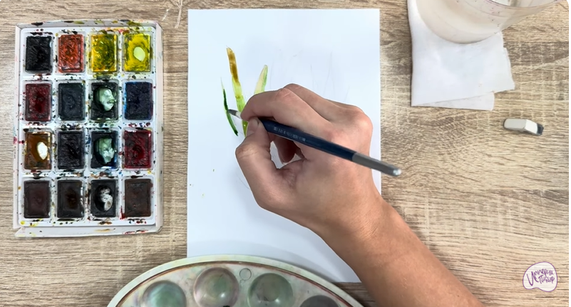 Рисуем Аир болотный