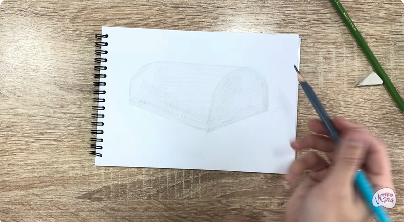 Рисуем Теплица из поликарбоната