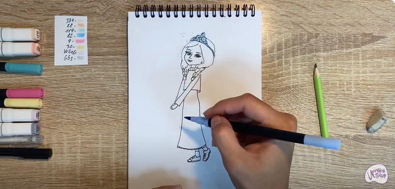Рисуем Алёнка из "Царевны"