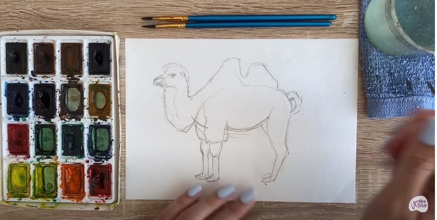 Рисуем Верблюд