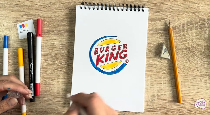 Рисуем Лого "BURGER KING"