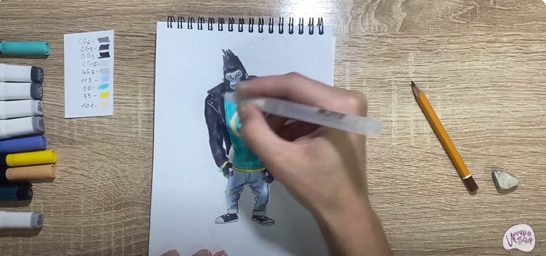 Рисуем Джинни из "Зверопой"