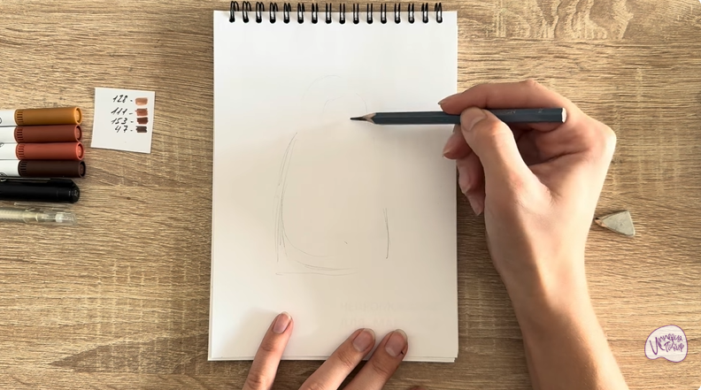 Рисуем Шоколадный Дед Мороз