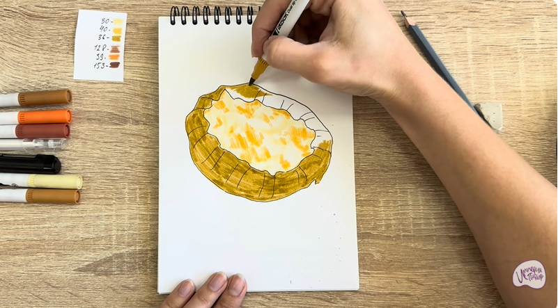 Рисуем Карельская калитка