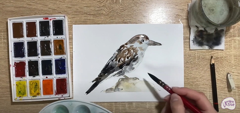 Рисуем Кедровка