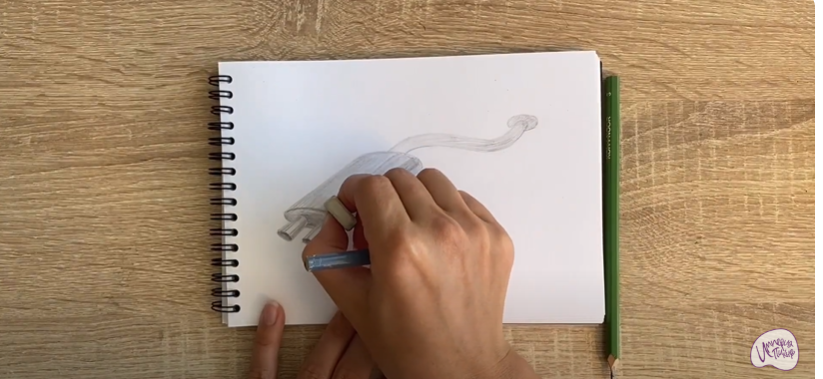 Рисуем Глушитель