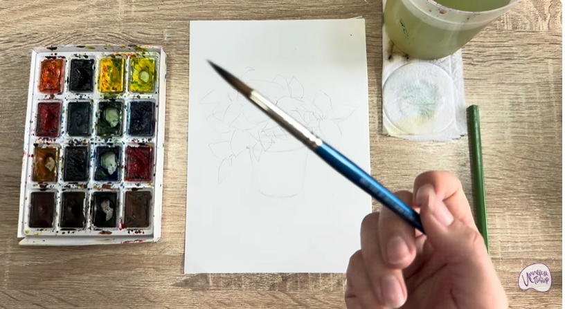 Рисуем Традесканция