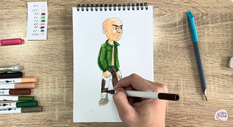 Рисуем Вик из "Побег из будущего"