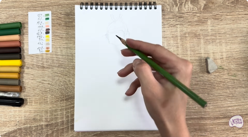 Рисуем Виктор из "герои Энвелла"