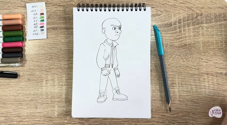 Рисуем Вик из "Побег из будущего"