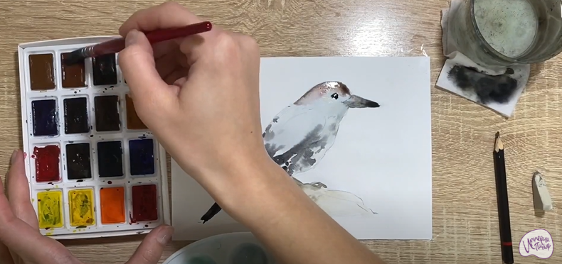 Рисуем Кедровка