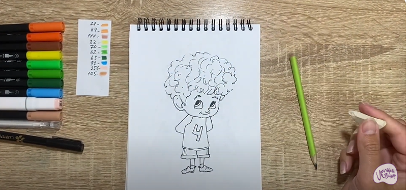 Рисуем Деннис из "Монстры на каникулах"