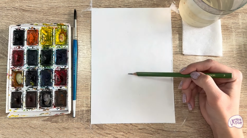 Рисуем Форзиция