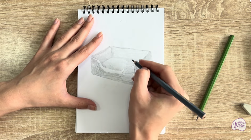 Рисуем Лежанка для кошки