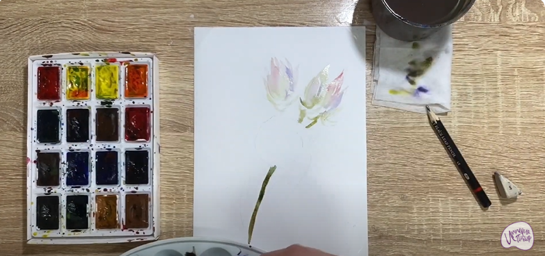 Рисуем Цветок "Серрурия"