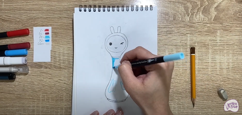 Рисуем Игрушка "Умный зайка"