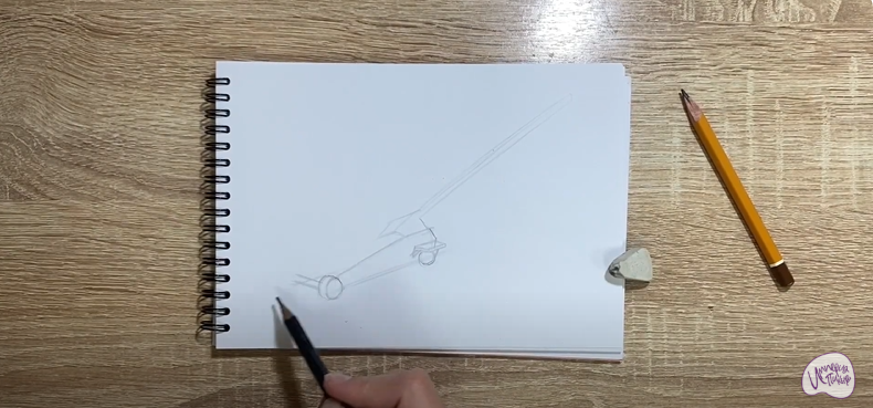 Рисуем Подкатной домкрат