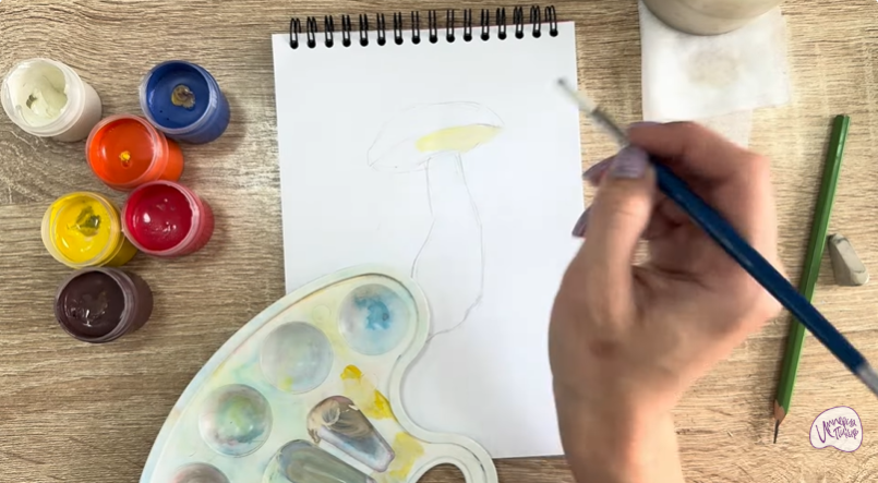 Рисуем Жёлчный гриб