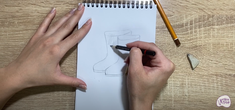 Рисуем Резиновые сапоги