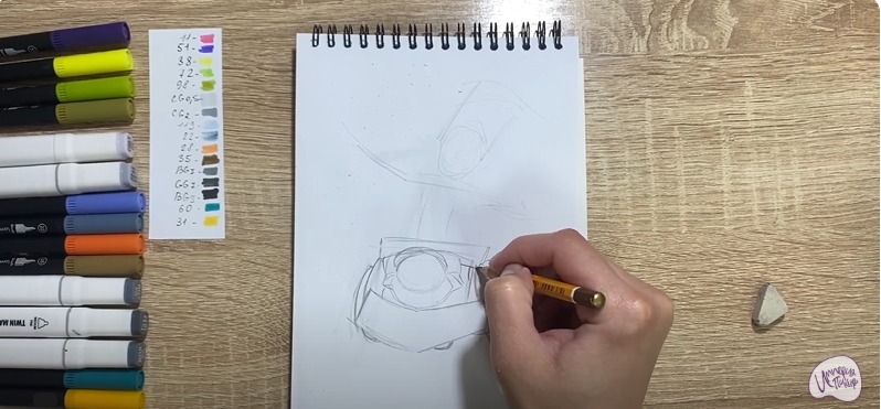 Рисуем Чак из Brawl Stars