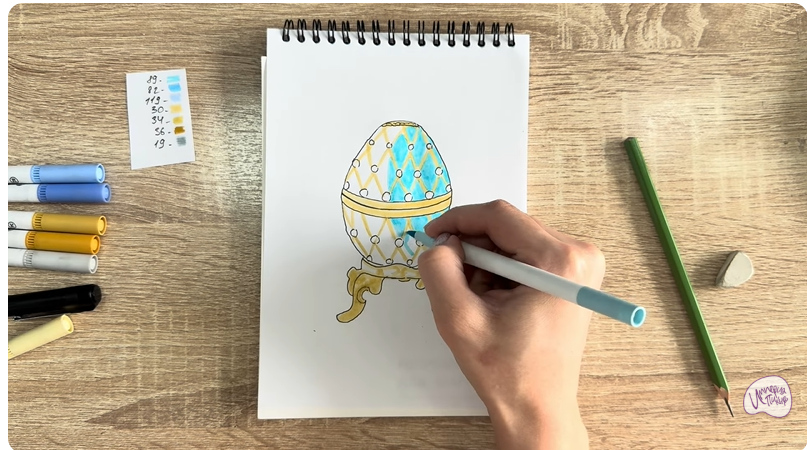 Рисуем Яйцо Фаберже