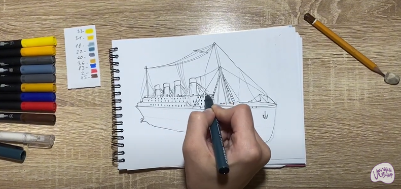 Рисуем Титаник