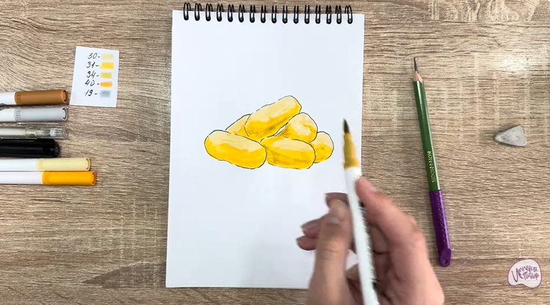 Рисуем Кукурузные палочки