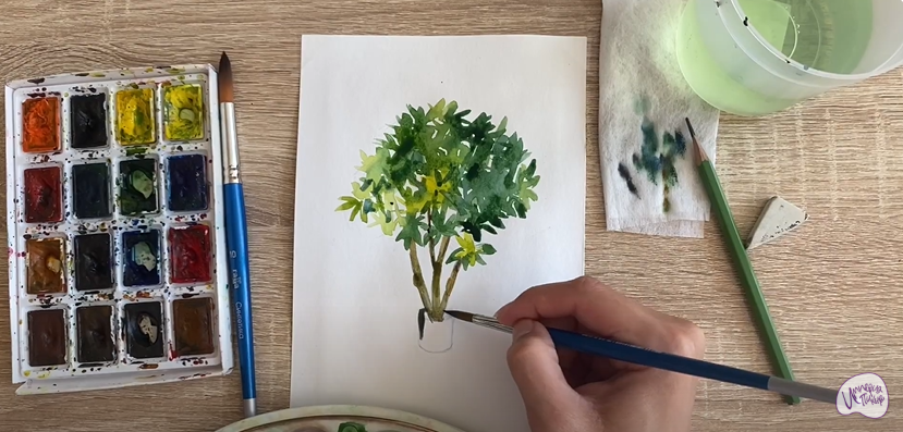 Рисуем Бересклет