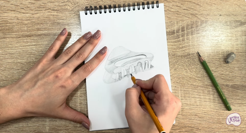 Рисуем Заколка-краб