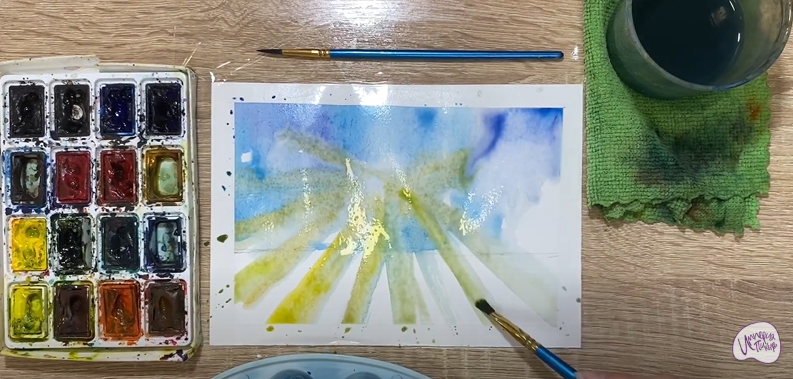 Рисуем Луч солнца