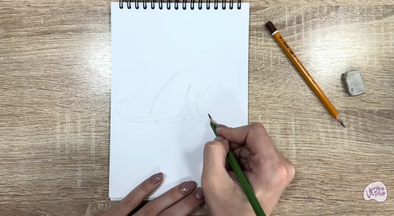 Рисуем Кот породы "Корат"