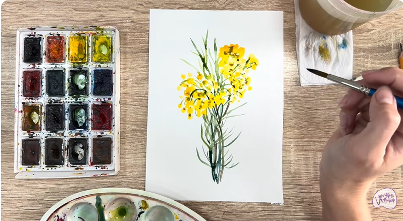 Рисуем Бессмертник