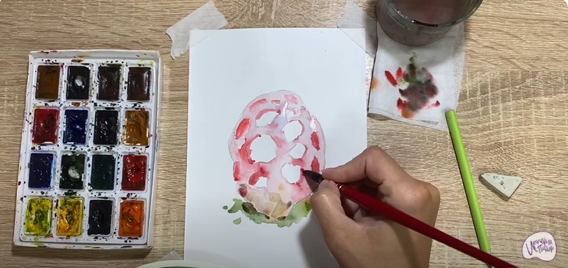 Рисуем Гриб решёточник