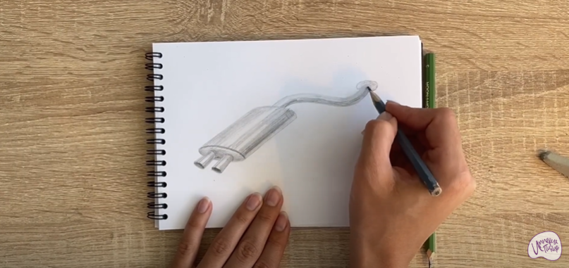 Рисуем Глушитель