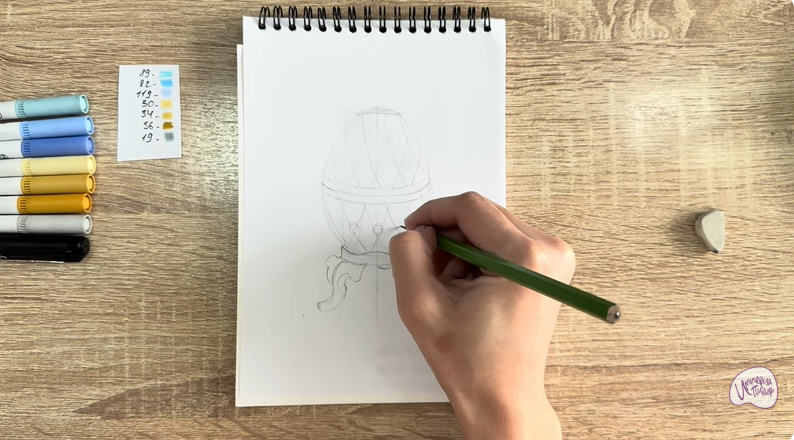 Рисуем Яйцо Фаберже