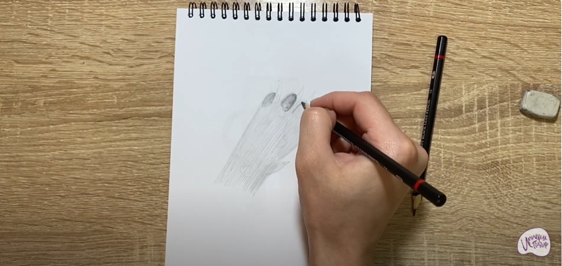 Рисуем Лапа собаки