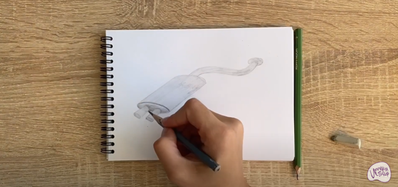 Рисуем Глушитель