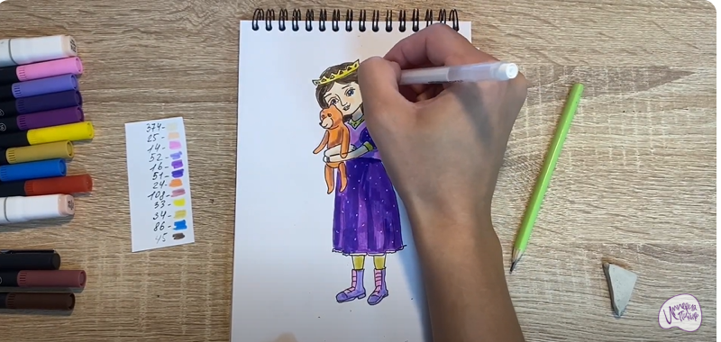 Рисуем Соня из "Царевны"