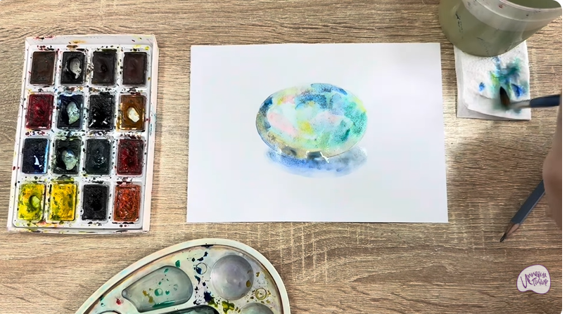 Рисуем Камень опал