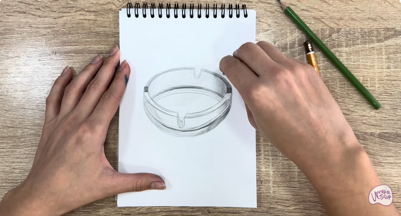 Рисуем Пепельница