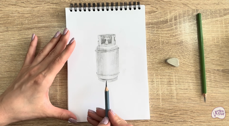 Рисуем Газовый баллон