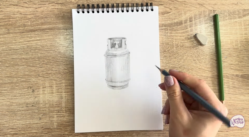Рисуем Газовый баллон
