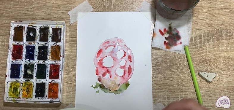 Рисуем Гриб решёточник