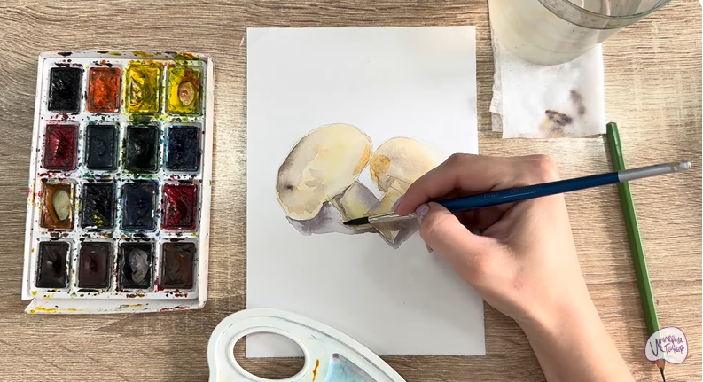 Рисуем Шампиньоны