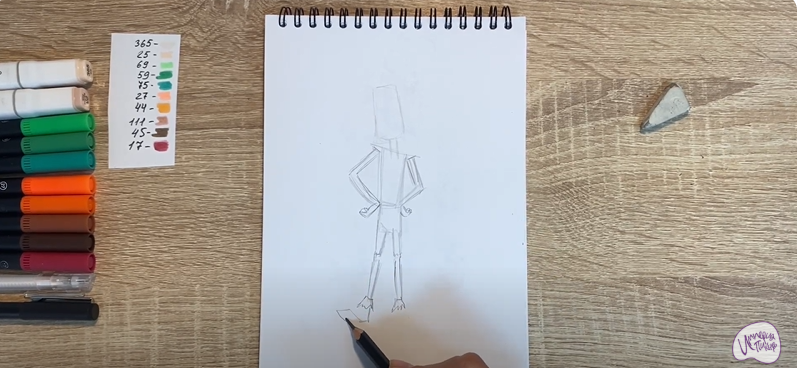 Рисуем Маракуда из мультфильма "Маракуда"