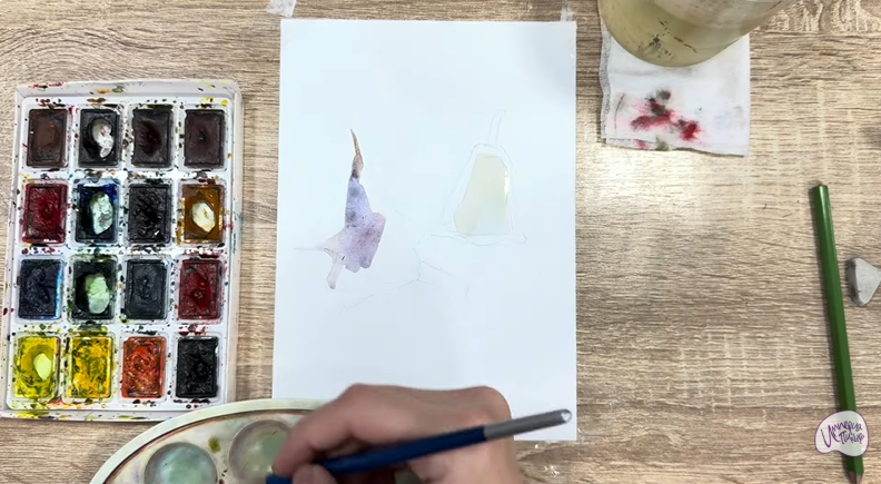 Рисуем Водяной орех