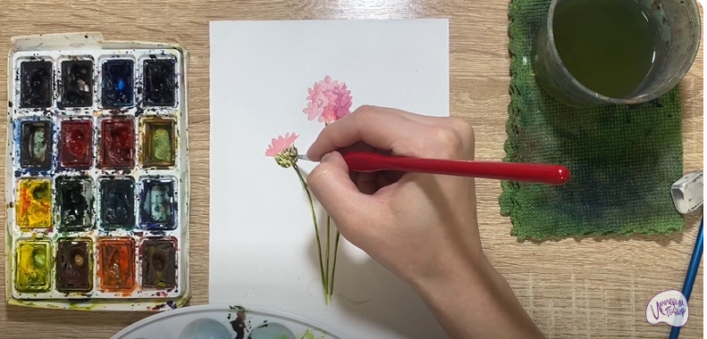 Рисуем Полевой цветок