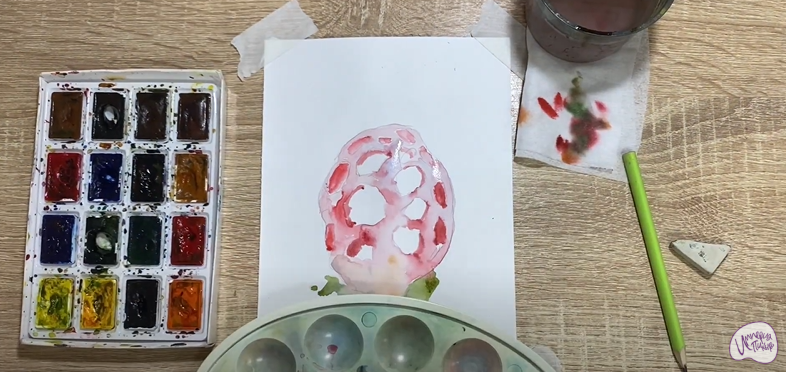Рисуем Гриб решёточник
