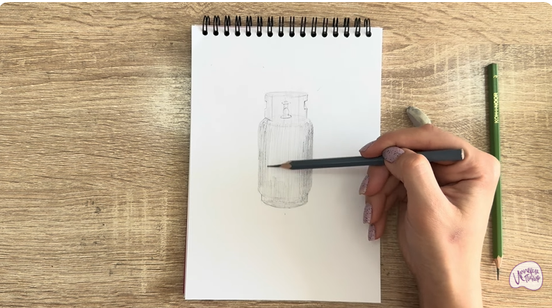 Рисуем Газовый баллон