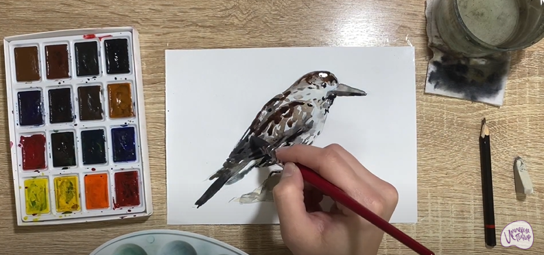 Рисуем Кедровка